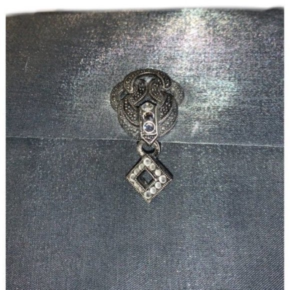 Another Y&S Clutch Bag Silver Envelope with Rope and Chain Strap - Picture 2 of 10